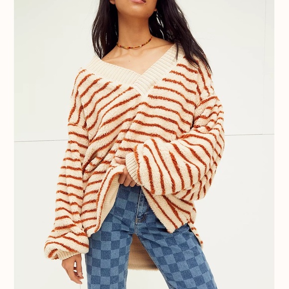 Connell Stripe Faux Fur Pullover | Poshmark